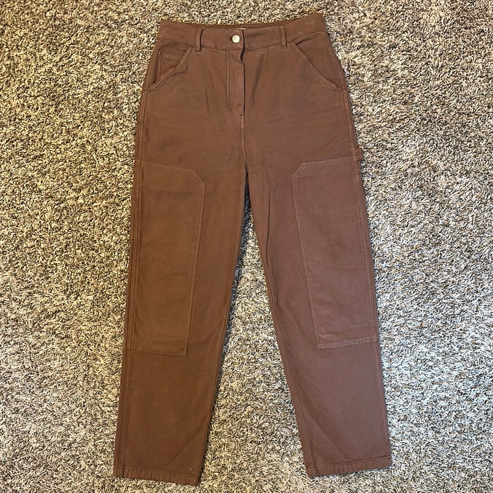 Aritzia Wilfred Free Brennan Cargo Pants Brown Size 6